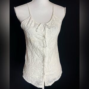 Chic White Lace Camisole Top